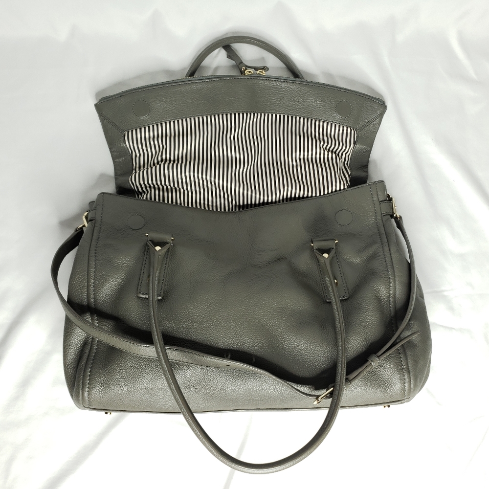 Kate Spade - Cobble Hill Leslie Leather Tote in French Grey - Picture 8 of 14